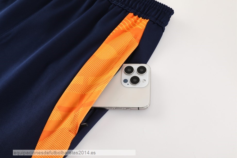 Nuevo Conjunto Completo Ropa Deportiva Con Cremallera Larga Juventus 24/25 Naranja Azul Baratas